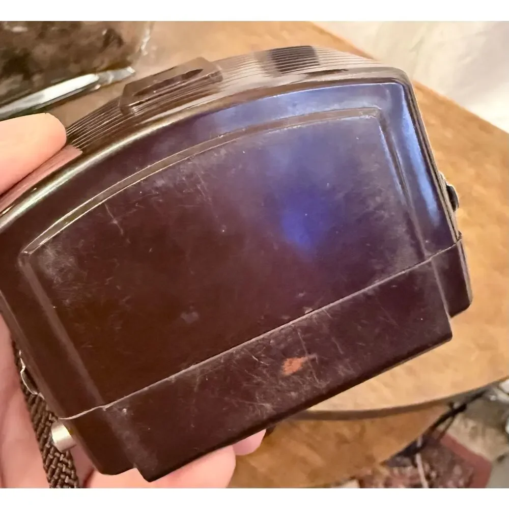 Vtg Kodak Brownie Holiday Flash Camera MCM Bakelite Camera 50s Photography Decor
